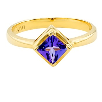 18ct Gold Tanzanite Ring size O